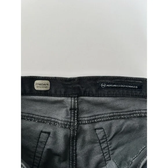 AG Adriano Goldschmied Pants Womens 29R Premiere Skinny Straight Corduroy Gray - Picture 5 of 12